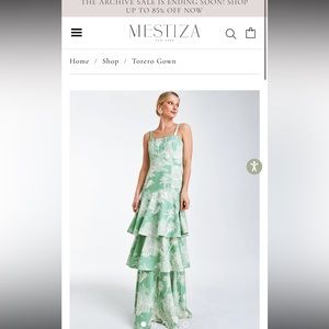 NWT NEVER WORN!!! Mestiza New York Torero Gown